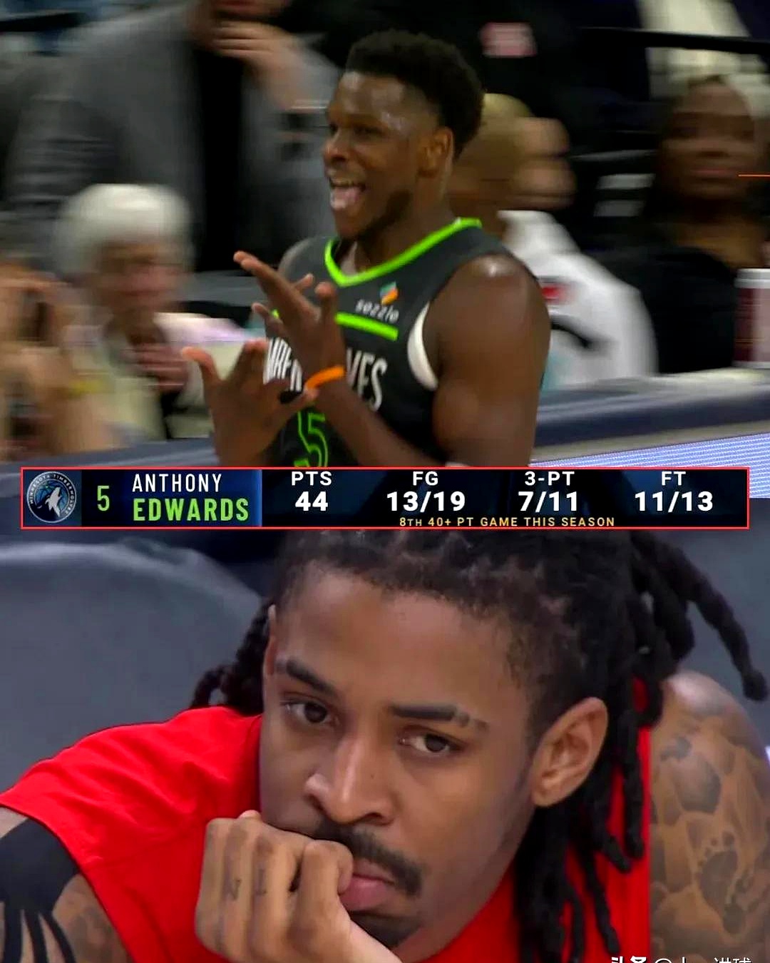 灰熊战胜森林狼,莫兰特独砍50分 灰熊战胜森林狼,莫兰特独砍50分